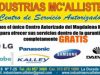 INDUSTRIAS MC’ALLISTER, Centro de Servicio Autorizado.